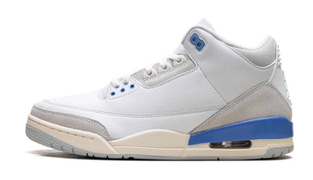 Men's Air Jordan 3 Retro "Lucky Shorts" – Summit White / Hydrogen Blue / Legend Blue