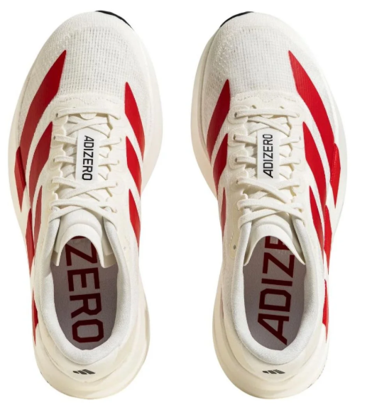 adidas Adizero Evo SL 'White / Vivid Red' Running Shoes