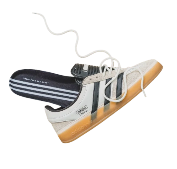 adidas Gazelle "Benito" – Crystal White / Black / Gum