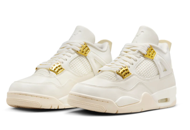 Women's Air Jordan 4 Retro 'Metallic Gold' Sneakers