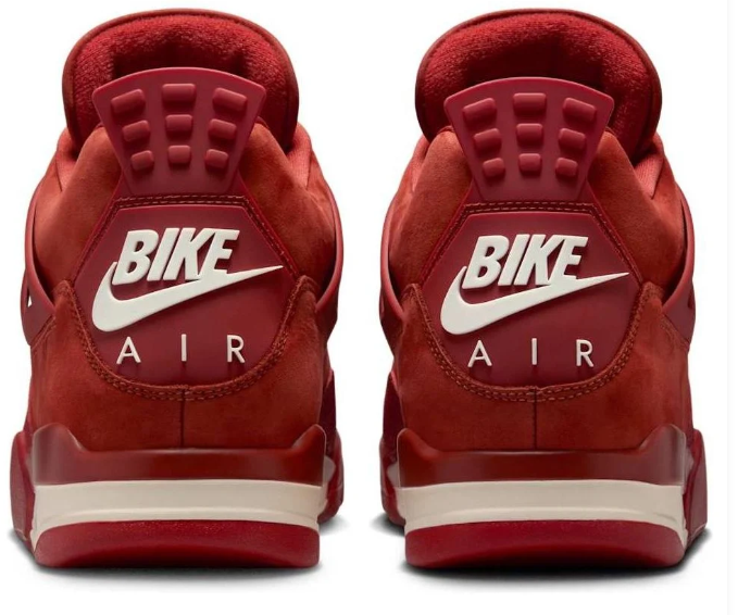 Nigel Sylvester x Air Jordan 4 'Brick By Brick' Brick Red Sneakers
