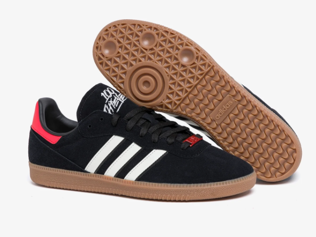 adidas Originals x 100 Thieves Suede Sneakers – Core Black