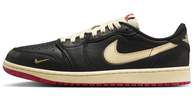 Nigel Sylvester x Air Jordan 1 Low OG 'Nitro' Black Sneakers