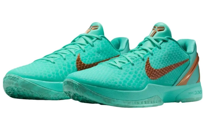 Nike Kobe 6 Protro “Jalen Brunson Statue of Liberty” – Hyper Turquoise / Metallic Copper