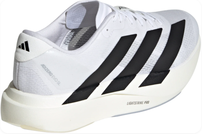 Men's adidas Adizero EVO SL White Running Shoes