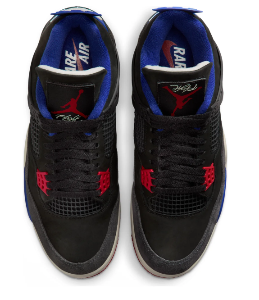 Air Jordan 4 Retro 'Rare Air' Black / Royal Blue Sneakers