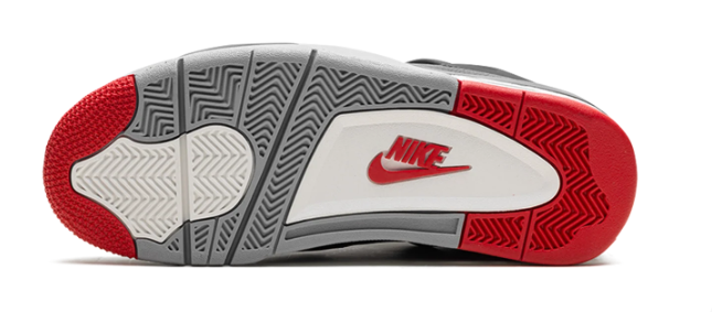 Air Jordan 4 Retro 'Bred Reimagined' Black / Cement Grey Sneakers