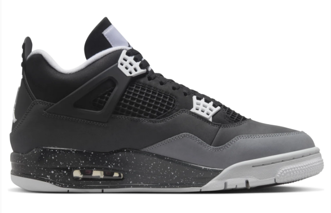 Air Jordan 4 Retro 'Fear' 2024 Black / Cool Grey Sneakers
