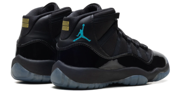 Air Jordan 11 Retro High 'Gamma Blue' Black Sneakers