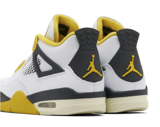 Air Jordan 4 Retro 'Vivid Sulfur' White / Yellow Sneakers