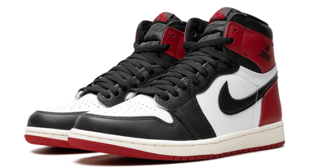 Air Jordan 1 High 'Black Toe' 2025 Black / White / Red Sneakers