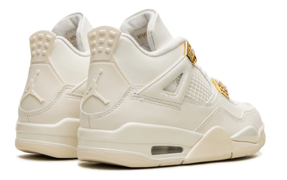 Women's Air Jordan 4 "Sail Metallic Gold" – Sail / Light Bone / Metallic Gold