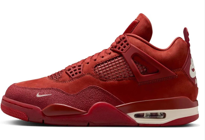 Nigel Sylvester x Air Jordan 4 'Brick By Brick' Brick Red Sneakers