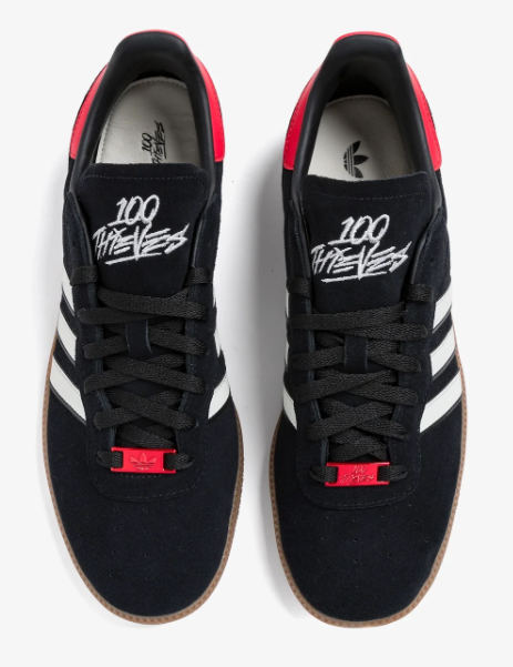 adidas Originals x 100 Thieves Suede Sneakers – Core Black