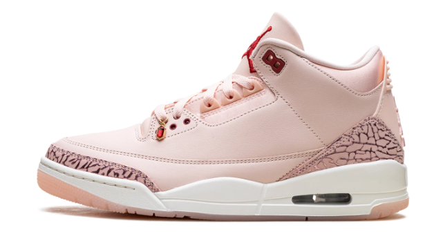 Air Jordan 3 'Valentine's Day' Washed Coral / Gym Red / Sail Sneakers