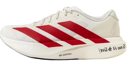 adidas Adizero Evo SL 'White / Vivid Red' Running Shoes