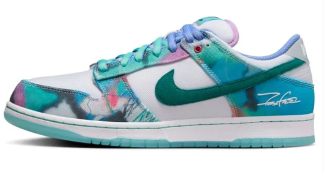 Futura Laboratories x Nike SB Dunk Low “Bleached Aqua”