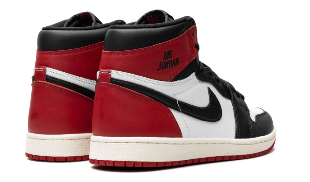 Air Jordan 1 High 'Black Toe' 2025 Black / White / Red Sneakers