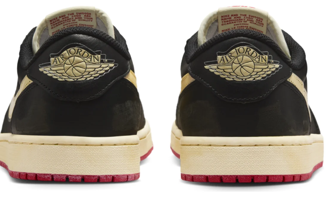 Nigel Sylvester x Air Jordan 1 Low OG 'Nitro' Black Sneakers