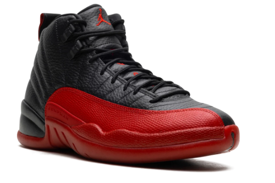 Air Jordan 12 Retro 'Flu Game' 2025 Black / Red Sneakers