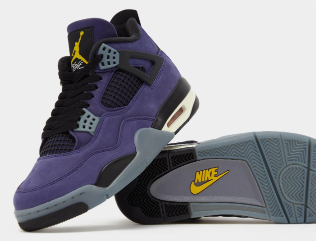 Air Jordan 4 Retro Imperial Purple / Multi-Color Sneakers