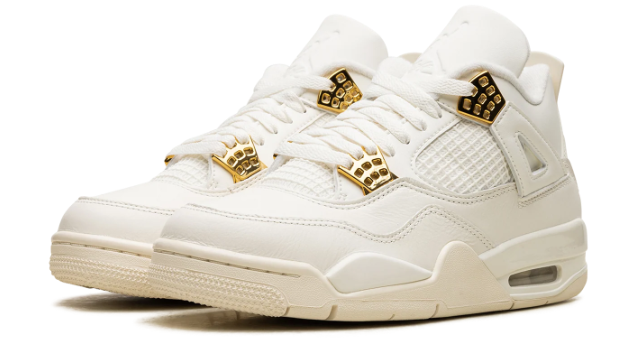 Women's Air Jordan 4 "Sail Metallic Gold" – Sail / Light Bone / Metallic Gold