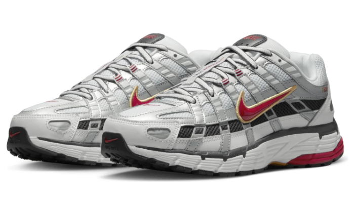 Women's Nike P-6000 CNPT – Metallic Silver / Red | BV1021-101