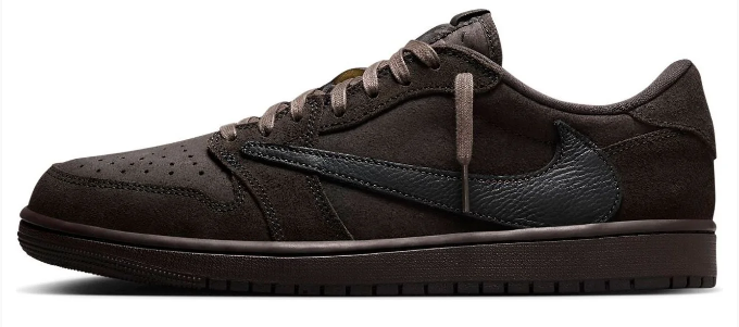 Travis Scott x Air Jordan 1 Retro Low OG SP 'Velvet Brown' Sneakers