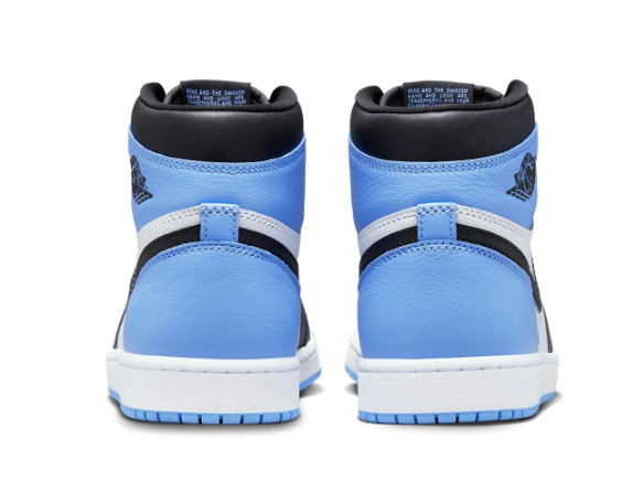 Air Jordan 1 Retro High OG 'UNC Toe' University Blue / Black / White Sneakers