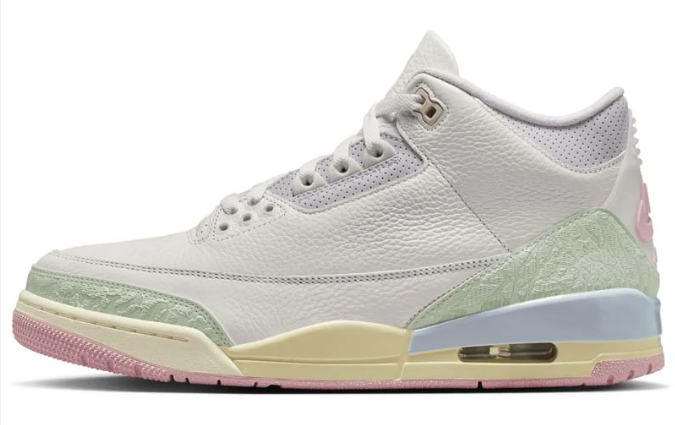 Air Jordan 3 Retro OG "Spring Is In The Air" – White / Pastel Green / Pink / Yellow