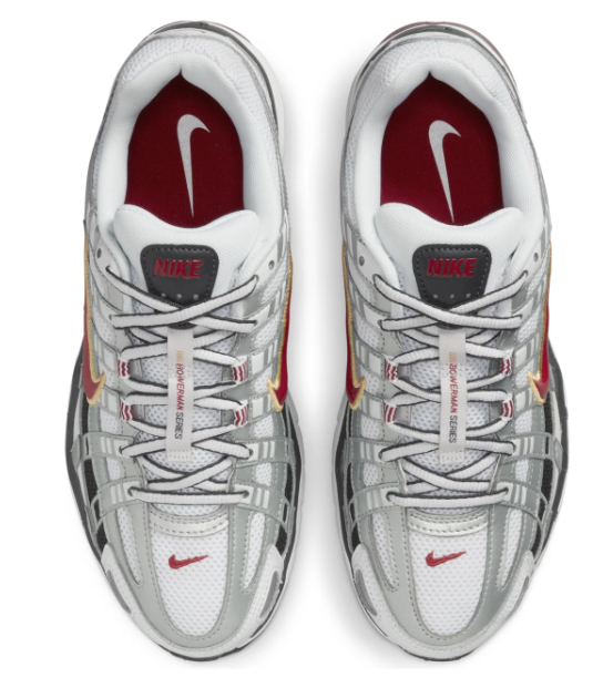 Women's Nike P-6000 CNPT – Metallic Silver / Red | BV1021-101