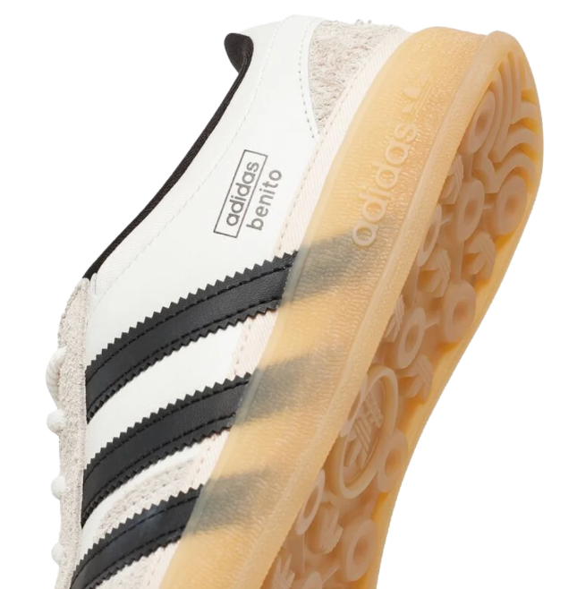 adidas Gazelle "Benito" – Crystal White / Black / Gum