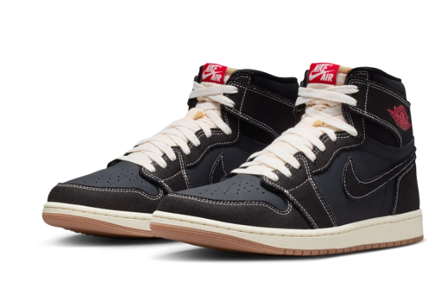 Air Jordan 1 Retro High OG 'FC' Black High-Top Sneakers