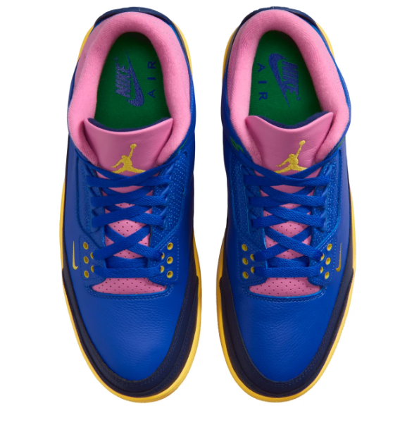 Air Jordan 3 Retro OG 'Brazil' Blue / Yellow Sneakers