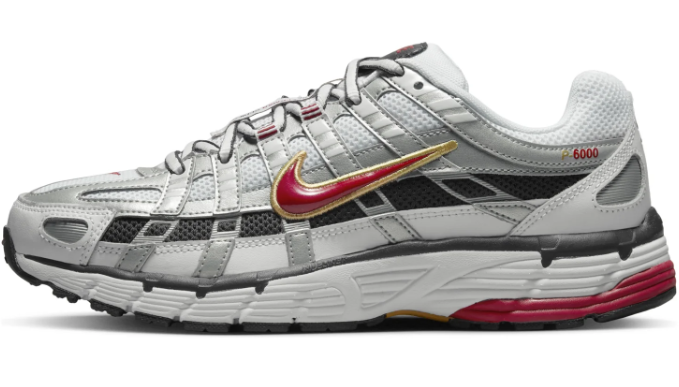 Women's Nike P-6000 CNPT – Metallic Silver / Red | BV1021-101