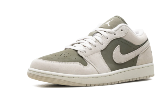 Air Jordan 1 Low SE (GS) – Medium Olive / Sail