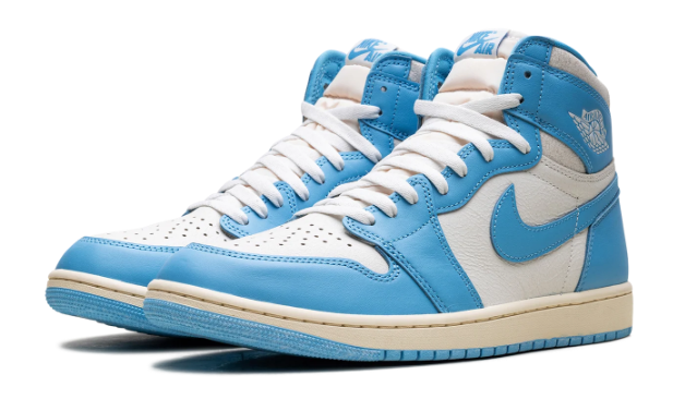 Air Jordan 1 High Dark Powder Blue / Sail Deadstock US 9