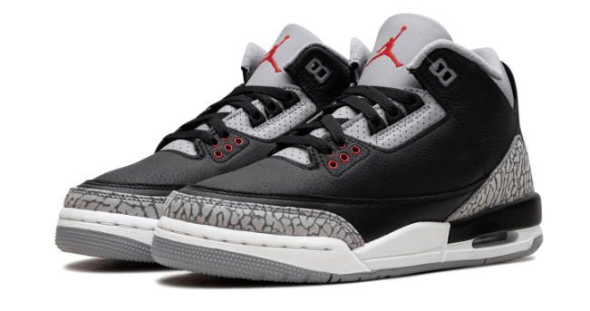 Air Jordan 3 Retro (GS) – Black Cement