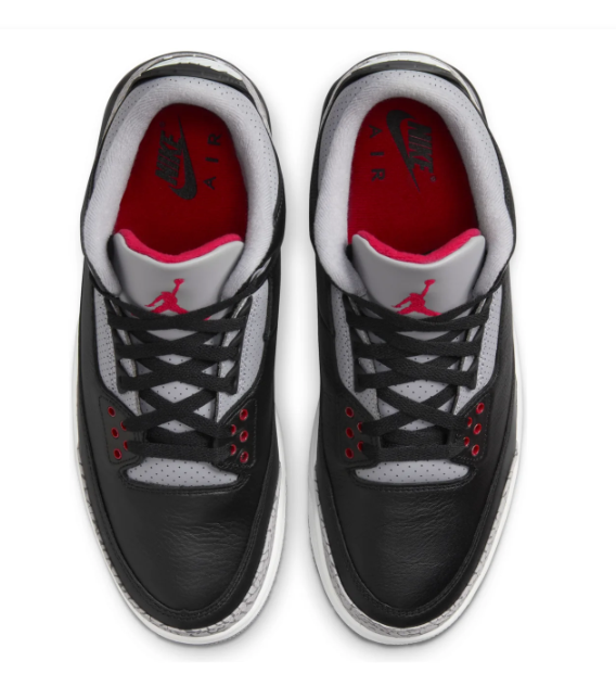 Air Jordan 3 'Black Cement' 2024 Black / Grey Sneakers