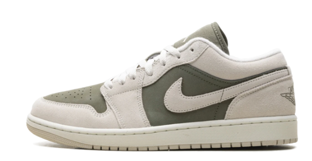 Air Jordan 1 Low SE (GS) – Medium Olive / Sail