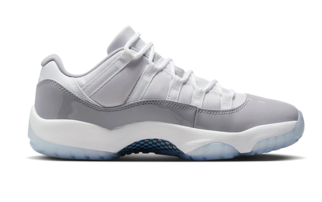 Air Jordan 11 Low 'Cement Grey' White / University Blue Sneakers