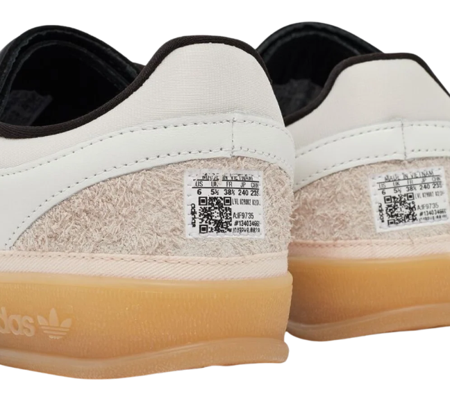 adidas Gazelle "Benito" – Crystal White / Black / Gum