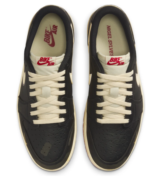 Nigel Sylvester x Air Jordan 1 Low OG 'Nitro' Black Sneakers