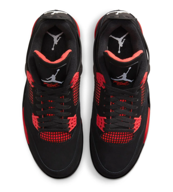 Air Jordan 4 Retro 'Red Thunder' Black / Red Sneakers