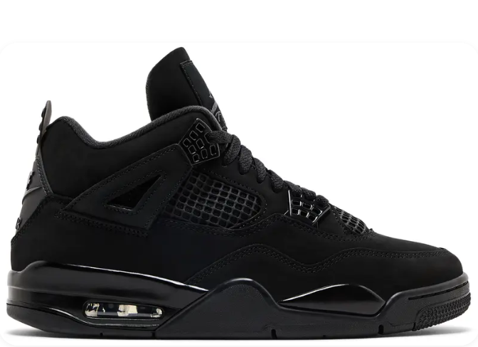 Air Jordan 4 Retro “Black Cat” (2025) – Black
