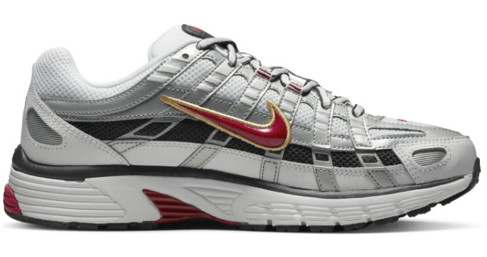 Women's Nike P-6000 CNPT – Metallic Silver / Red | BV1021-101