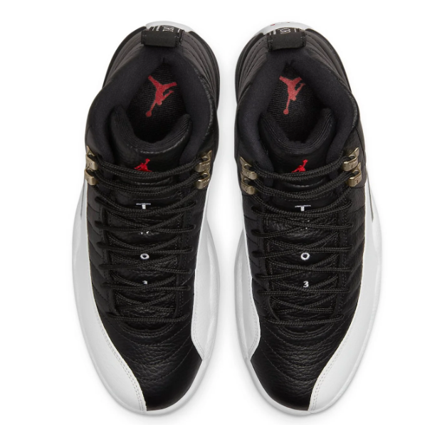 Air Jordan 12 Retro 'Playoffs' Black / White Sneakers