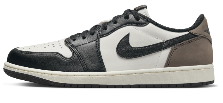 Air Jordan 1 Low 'Mocha' Brown / White / Black Sneakers