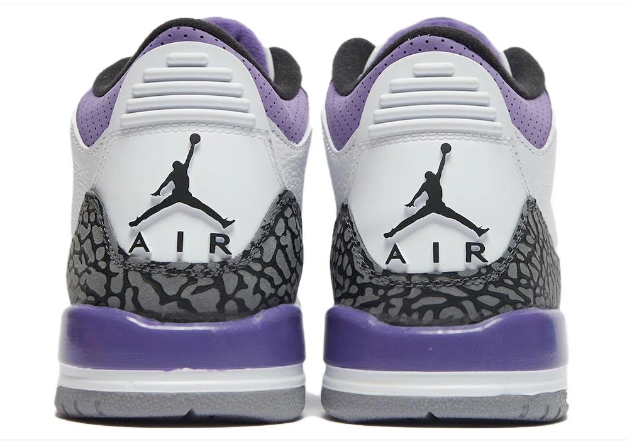 Air Jordan 3 Retro 'Dark Iris' White / Purple Sneakers