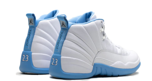 Air Jordan 12 Retro 'Melo' White / Blue Sneakers